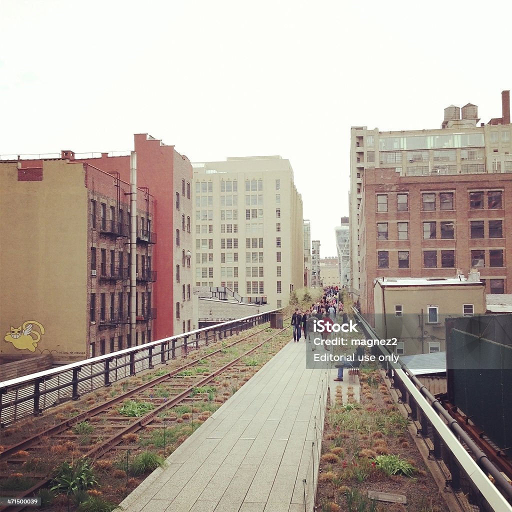 High Line Park di New York City - Foto stock royalty-free di Ambientazione esterna