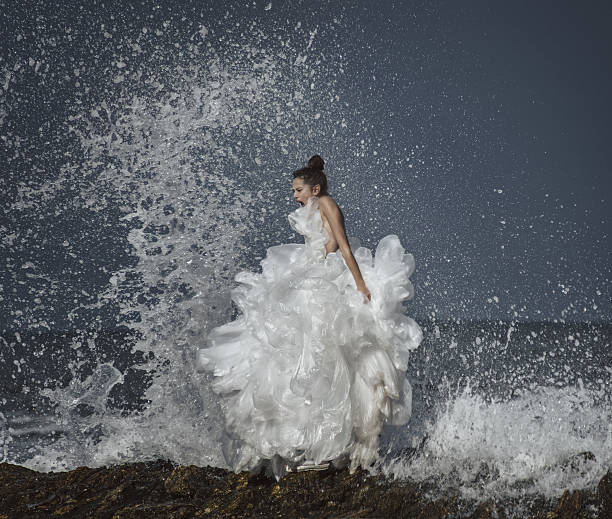 istock women in plastic bag dress 471500383