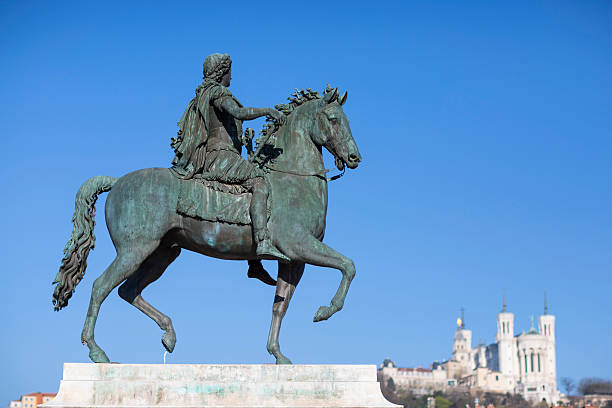 istock View of famous statue and Basilica in Lyon 471500770