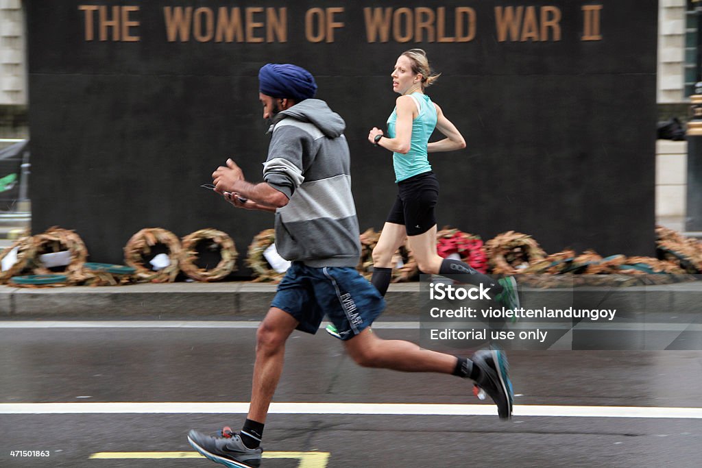 남자, 여자 실행 브리티시 10 k 2012 - 로열티 프리 런던 마라톤 스톡 사진