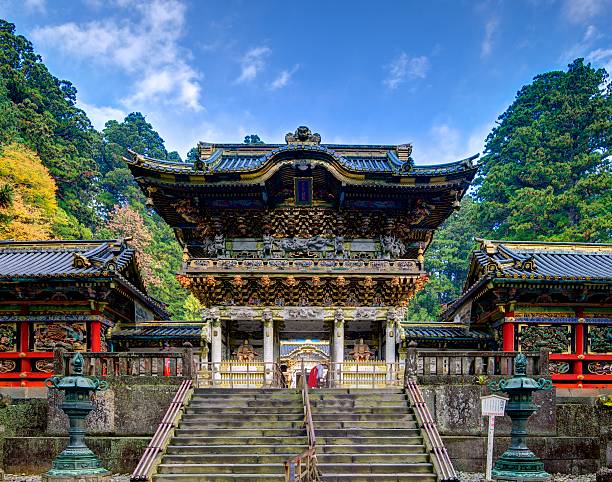 temple toshogu shrine - ancient architecture asia asian culture photos et images de collection