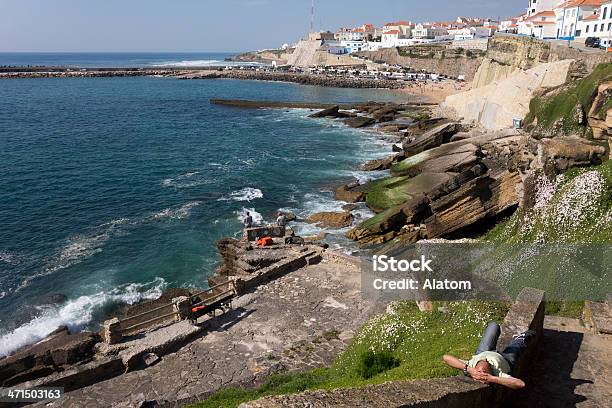 포르투칼 해안선을 Ericeira 0명에 대한 스톡 사진 및 기타 이미지 - 0명, 낚시, 대서양