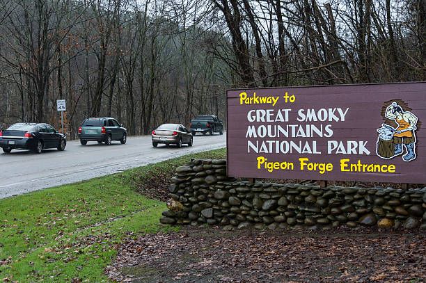 Pigeon Forge Sign stock photo