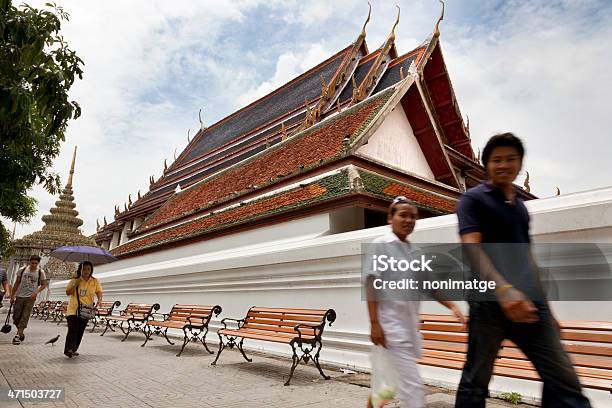 Wat Pho At Bangkok Stock Photo - Download Image Now - Adult, Ancient, Architecture