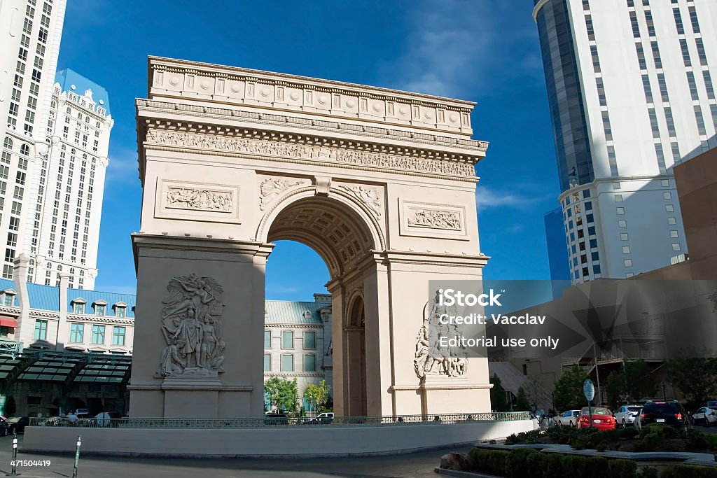 Arc'de triunfo on the Las Vegas Strip - Foto de stock de Aire libre libre de derechos