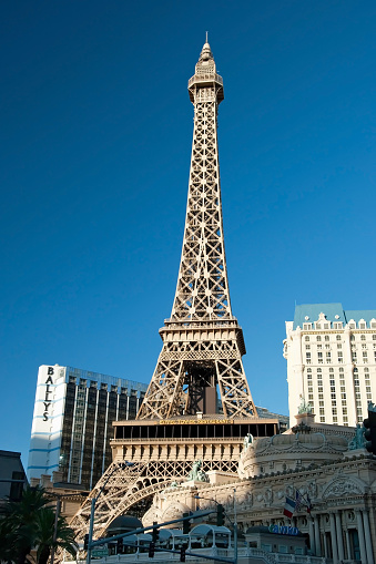 Las Vegas, Usa - September 28, 2011 - Eiffel Tower on the Las Vegas Strip. Replica of the Eiffel Tower is 541 ft (165 m) tall.