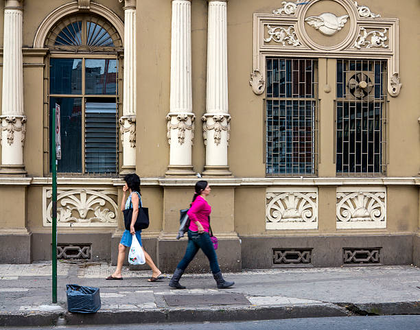 People Walking In San Jose Costa Rica stock photo
