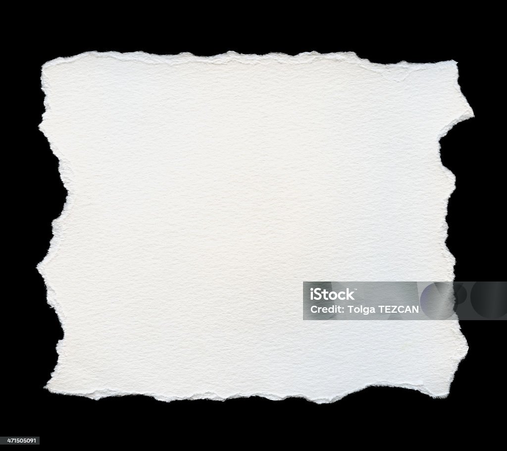 Déchiré blanc papier Aquarelle - Photo de Blanc libre de droits