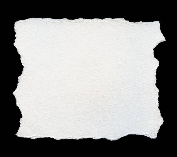 istock Torn white watercolor paper 471505091