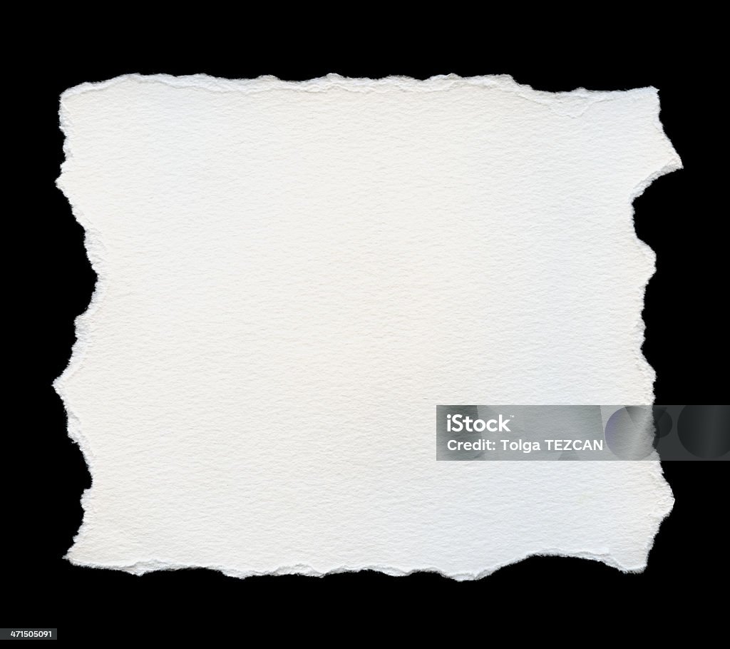 Rasgado de papel branco em Aquarela - Foto de stock de Antigo royalty-free