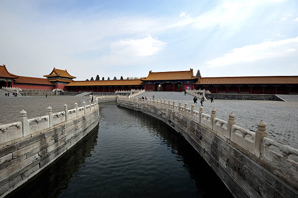 Beijing, China - April 1, 2013:View inside The Forbidden City, China on April1, The Forbidden City was the residence for Chinese Emperors for about 500 years.
