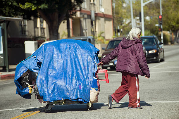 ショッピングカートをロード - tarpaulin crossroad domestic car only mature women ストックフォトと画像