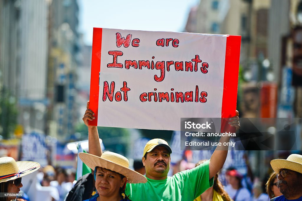 A imigração reforma de Março, Maio, Los Angeles - Royalty-free Protesto Foto de stock