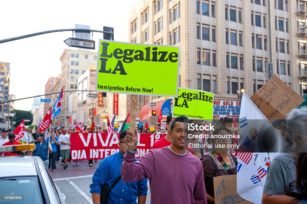 L'Immigration réforme mars, mai 24, Los Angeles - Photo de Légalisation libre de droits