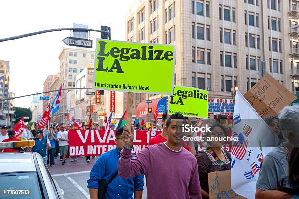 Photo libre de droit de Limmigration Réforme Mars Mai 24 Los Angeles banque d'images et plus d'images libres de droit de Légalisation - Légalisation, Manifestation, 1er mai