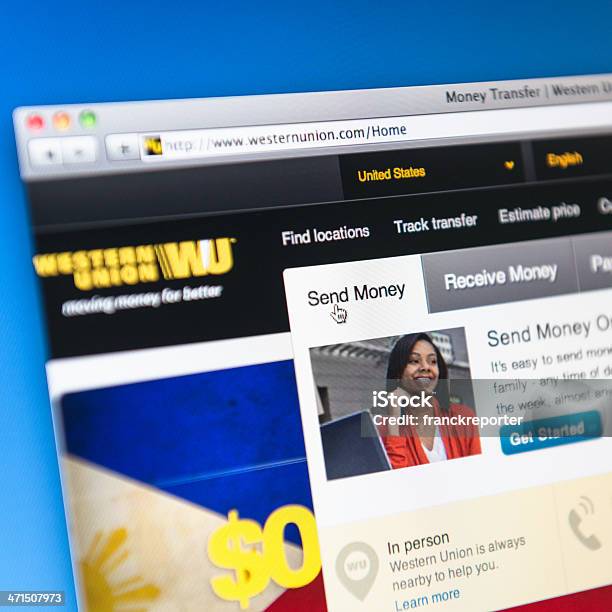 Metoda Płatności Western Union Internetowej - zdjęcia stockowe i więcej obrazów .com - .com, Adres internetowy, Bez ludzi