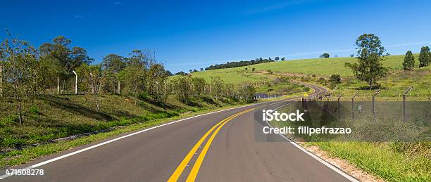 Winding Road With No Cars And A Blue Sky Stock Photo - Download Image Now - Australia, Road, South