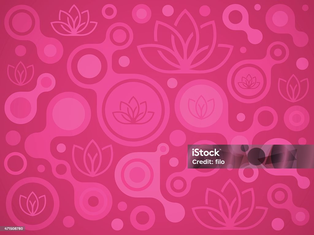 Pink Lotus Background Pink lotus abstract background. Abstract background with circles and flower symbols. EPS 10 file. Transparency effects used on highlight elements. 2015 stock vector