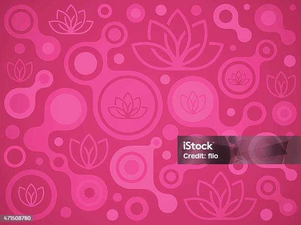 Pink Lotus Background Stock Illustration - Download Image Now - 2015, Abstract, Adult