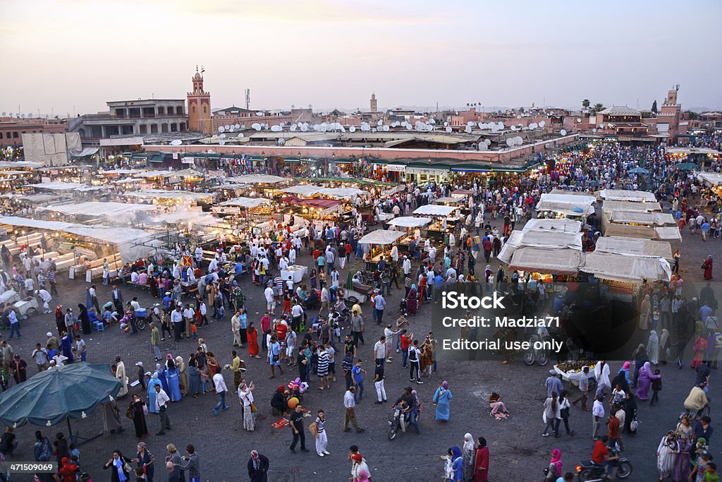 Marrakesch - Lizenzfrei Abenddämmerung Stock-Foto