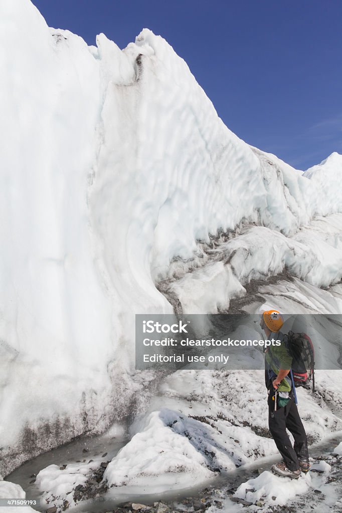 Glaciar Mantanuska do Alasca - Royalty-free 2000-2009 Foto de stock