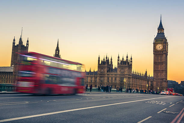 istock Bus on Westminster Bridge with Big Ben in Background 471509504
