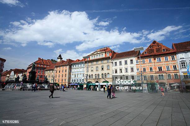 Graz Hauptplatz - Fotografias de stock e mais imagens de Ao Ar Livre - Ao Ar Livre, Arquitetura, Bairro Antigo