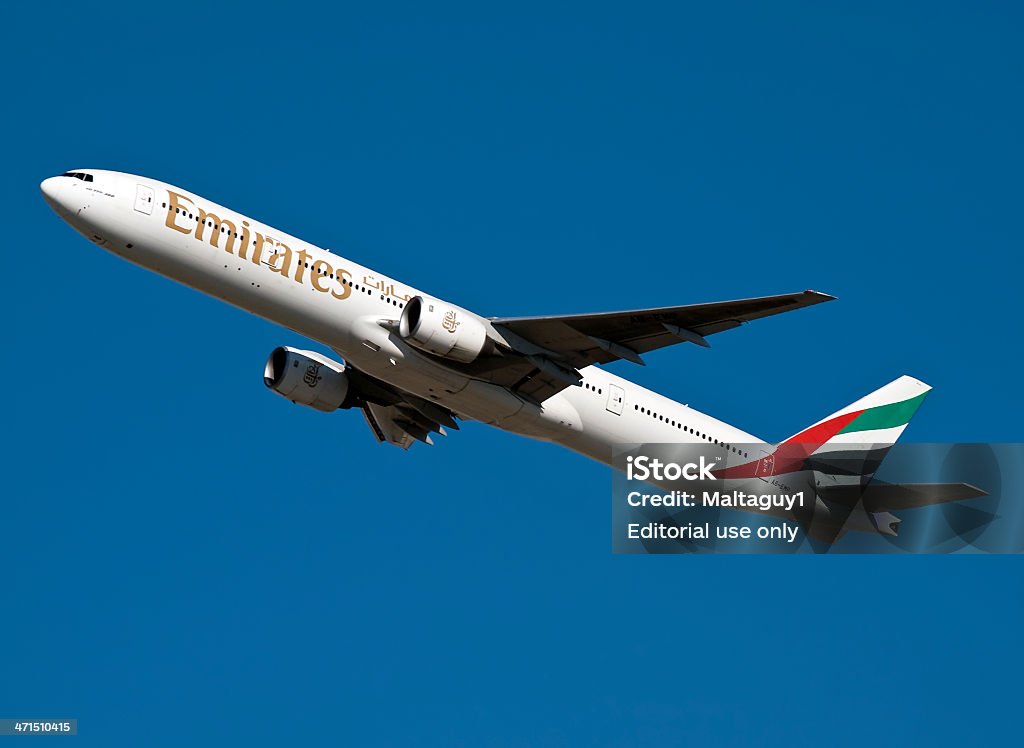 Emirates A6, EMP - Foto de stock de Airbus libre de derechos
