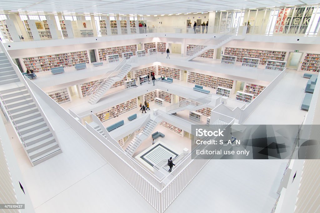 Stuttgarts biblioteca - Royalty-free Biblioteca Foto de stock