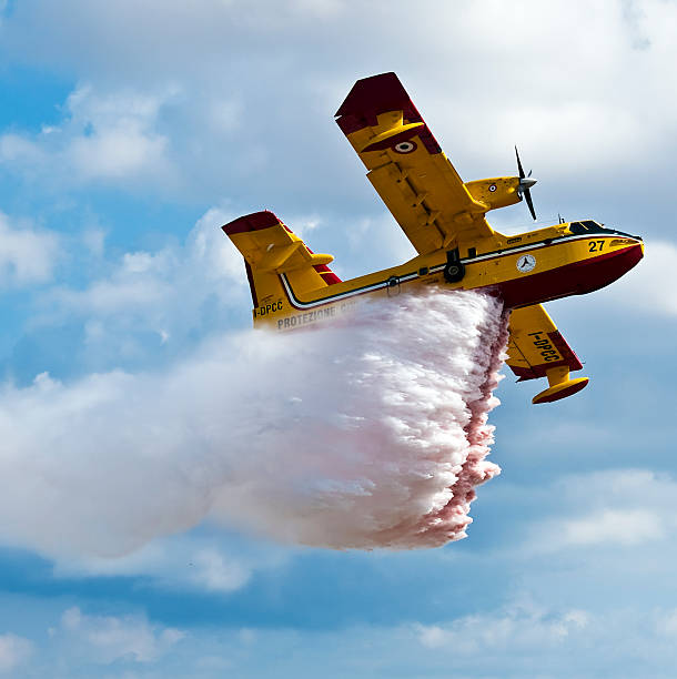 Luqa, Malta - September 26, 2009: Canadair CL-415 or Bombardier 415 known also as Super Scooper during the Malta International Airshow 26th September 2009