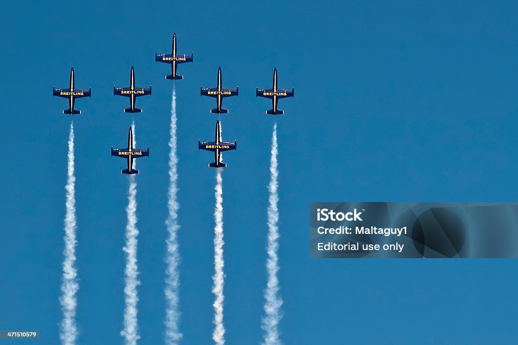 Breitling Jet équipe - Photo de Aile d'avion libre de droits
