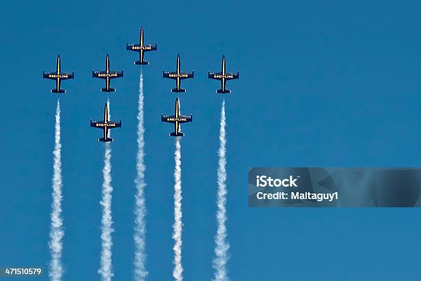 Photo libre de droit de Breitling Jet Équipe banque d'images et plus d'images libres de droit de Aile d'avion - Aile d'avion, Armée, Armée de l'air