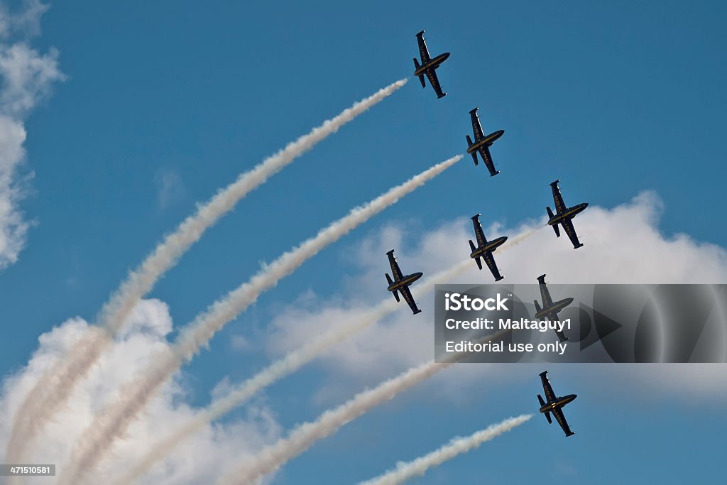 Breitling Jet équipe - Photo de Aile d'avion libre de droits