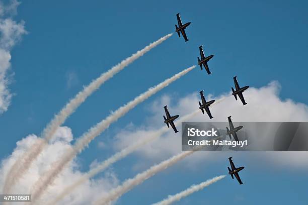 Photo libre de droit de Breitling Jet Équipe banque d'images et plus d'images libres de droit de Aile d'avion - Aile d'avion, Armée, Armée de l'air