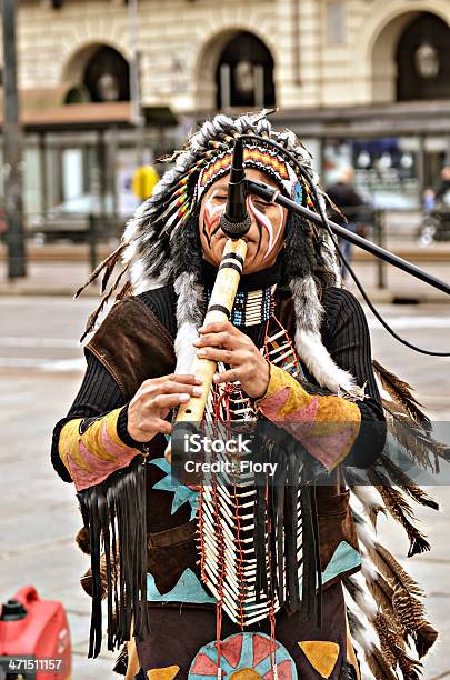 Street Musician Indians Stock Photo - Download Image Now - Adult, Adults Only, American Culture