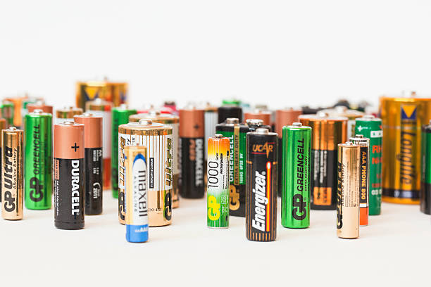 Salt, alkaline battery, finger battery