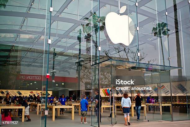 Apple Store Promenada Na Trzeciej Ulicy Santa Monica Usa - zdjęcia stockowe i więcej obrazów Apple Store