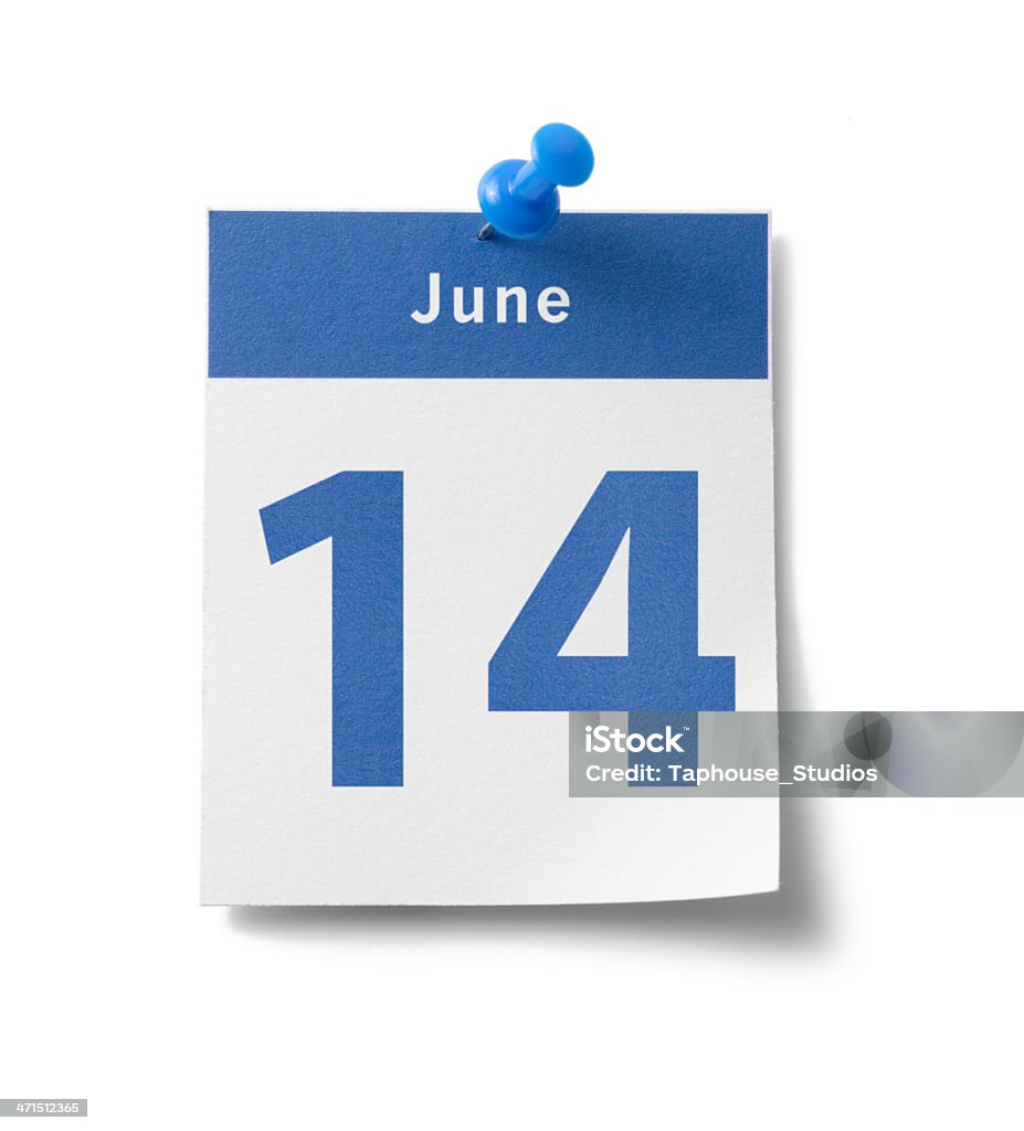 14 giugno - Foto stock royalty-free di Blu