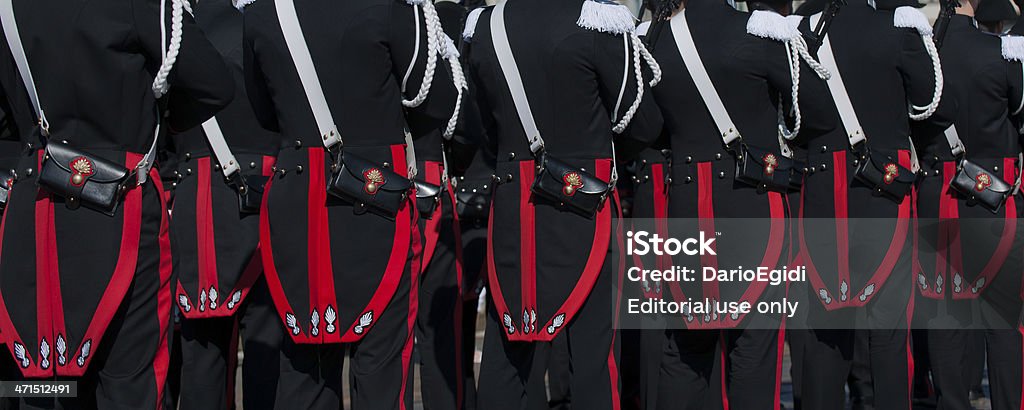 Evento Italia 150 le borse - Foto stock royalty-free di Carabinieri