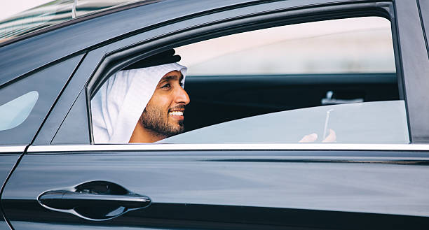 istock Emirati businessman in car 471513206