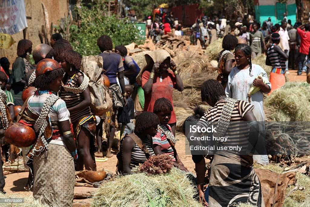Mercado tribal Africana - Foto de stock de Adulto royalty-free