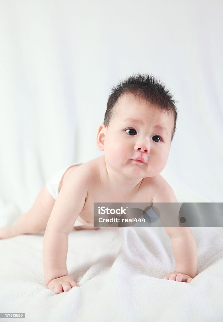 new born baby Cute Asian baby  0-11 Months Stock Photo