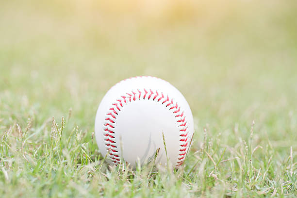 istock Baseball on the infield chalk line 471513612