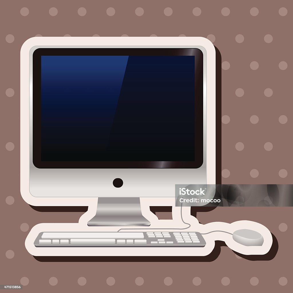 Computer Theme Elements Stock Illustration - Download Image Now - 2015 ...