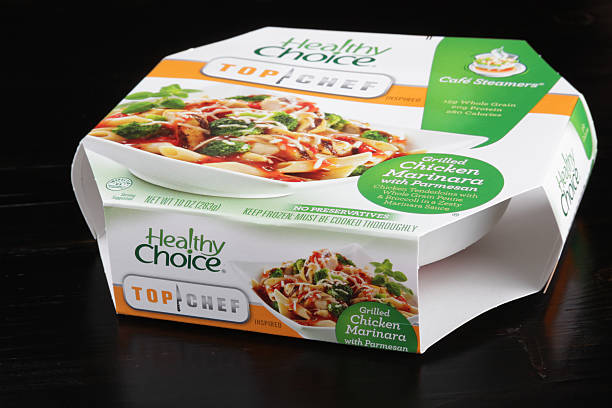 Healthy Choice Frozen Dinner stock photo