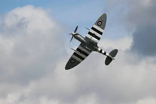 Spitfire WW2 aircraft in flight