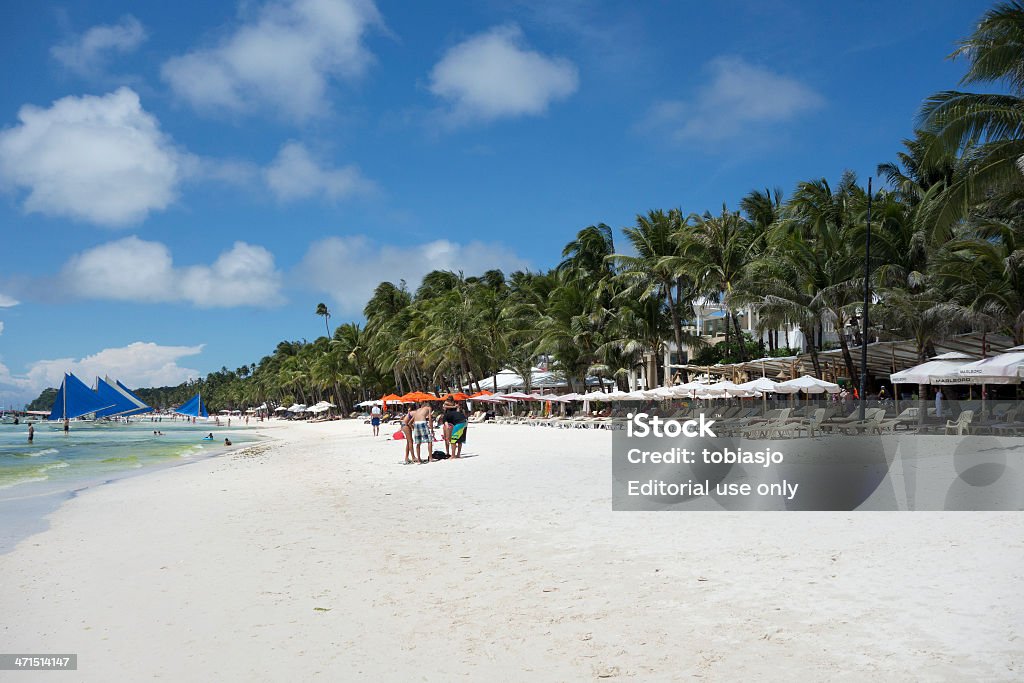 白いビーチの Boracay フィリピン - アジア大陸のロイヤリティフリーストックフォト