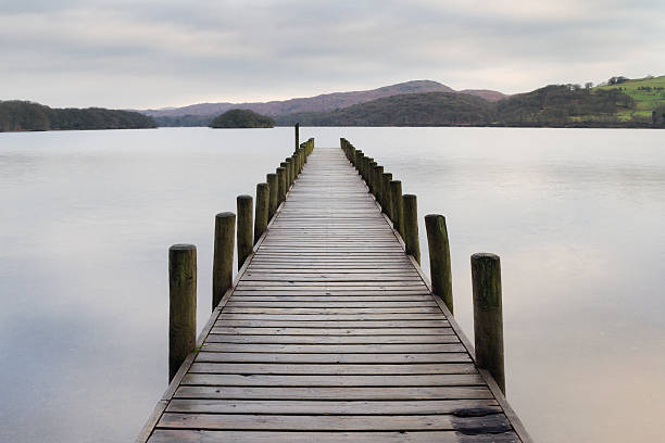 istock Wooden jetty  in the lake district 471514156