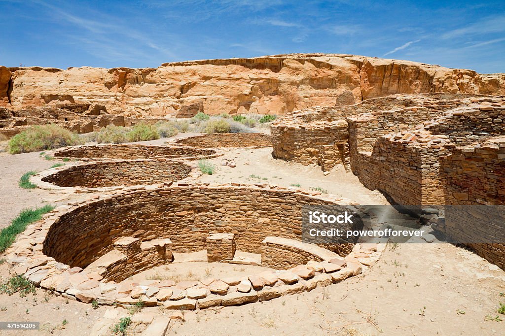 Chetro Ketl vestiges au Parc National Historique de Chaco - Photo de Chetro Ketl libre de droits