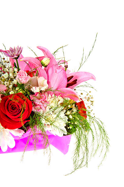 istock Colorful Flowers Bouquet Isolated on White Background 471515030